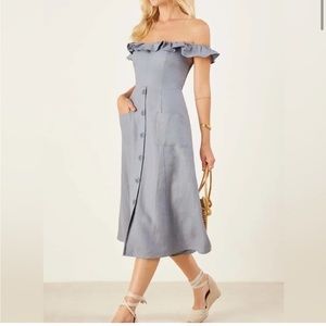 Reformation Linen Dress - Excellent Condition Size 6